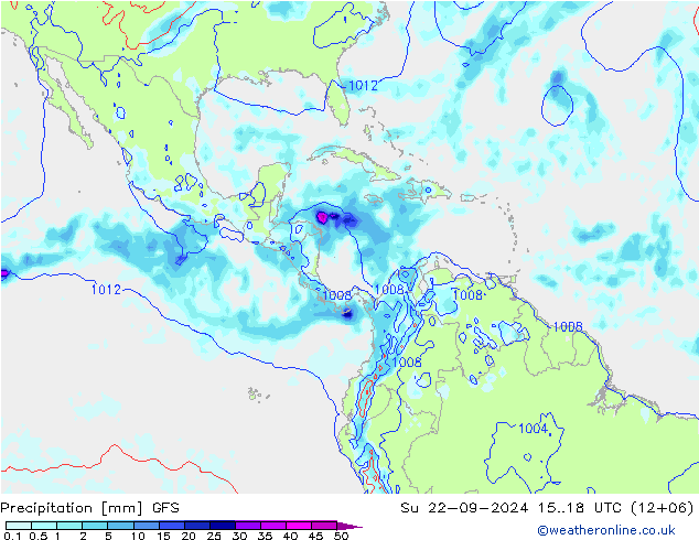 GFS: dim 22.09.2024 18 UTC