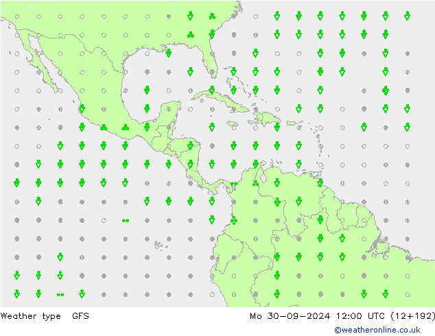 Weather type GFS Mo 30.09.2024 12 UTC