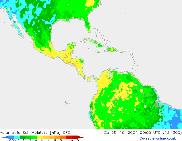 Hacimsel Toprak Nemi GFS Cts 05.10.2024 00 UTC