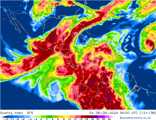 Soaring Index GFS so. 28.09.2024 06 UTC