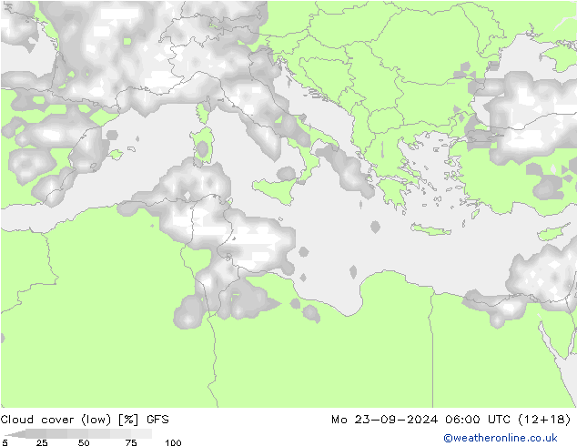 nuvens (baixo) GFS Seg 23.09.2024 06 UTC