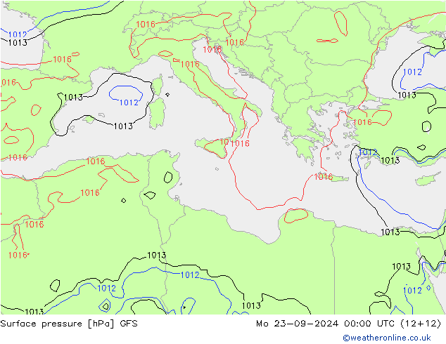 GFS: пн 23.09.2024 00 UTC