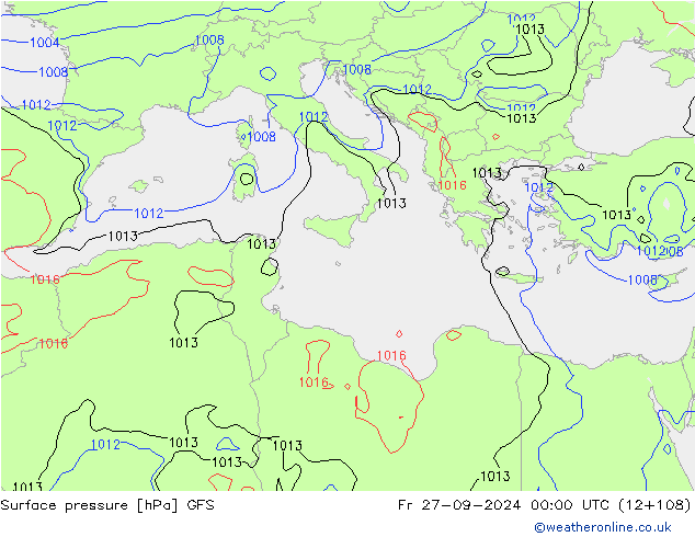 GFS: Cu 27.09.2024 00 UTC