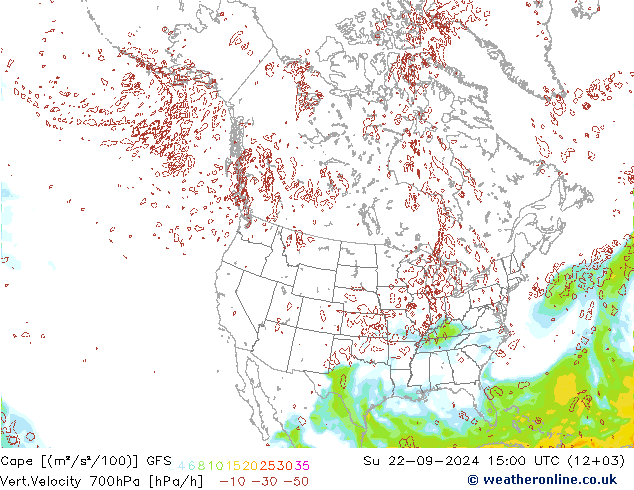 Cape GFS  22.09.2024 15 UTC