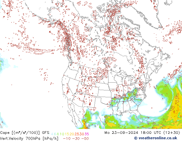 Cape GFS Seg 23.09.2024 18 UTC