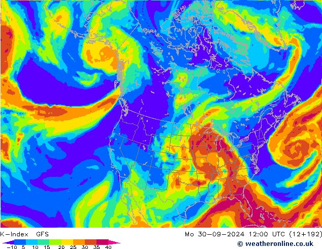 K-Index GFS Mo 30.09.2024 12 UTC