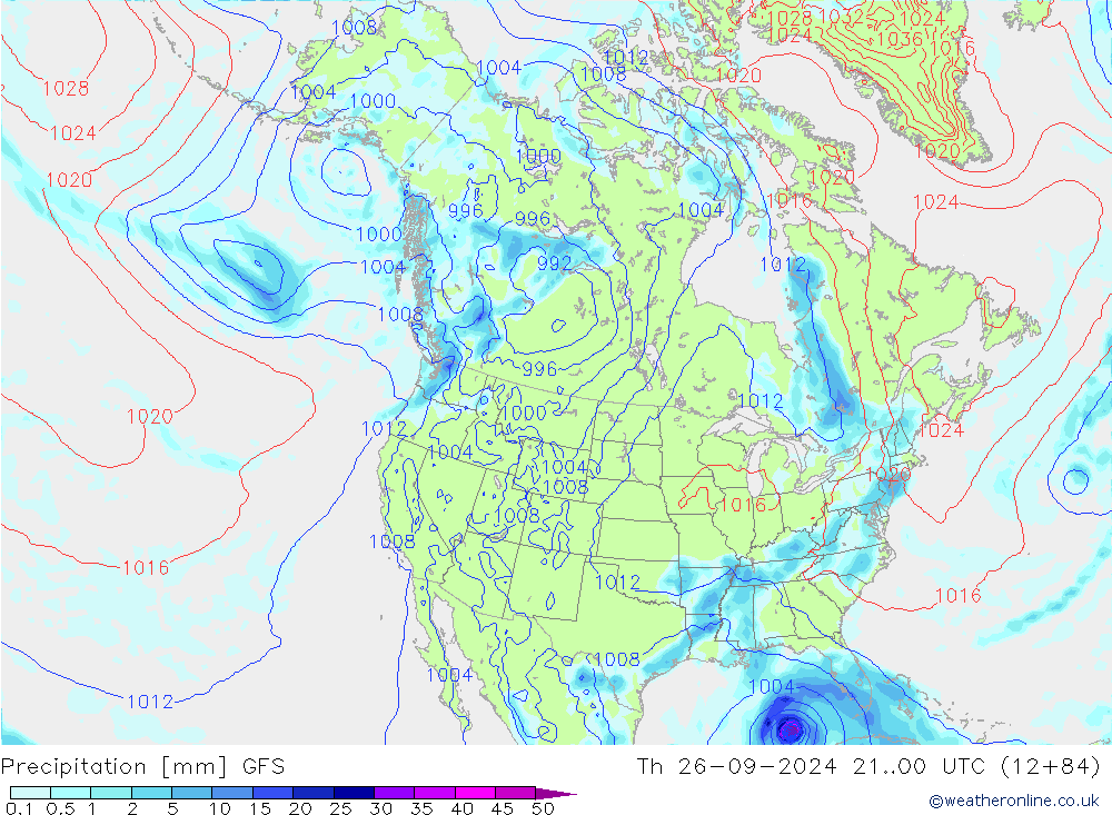 Niederschlag GFS Do 26.09.2024 00 UTC