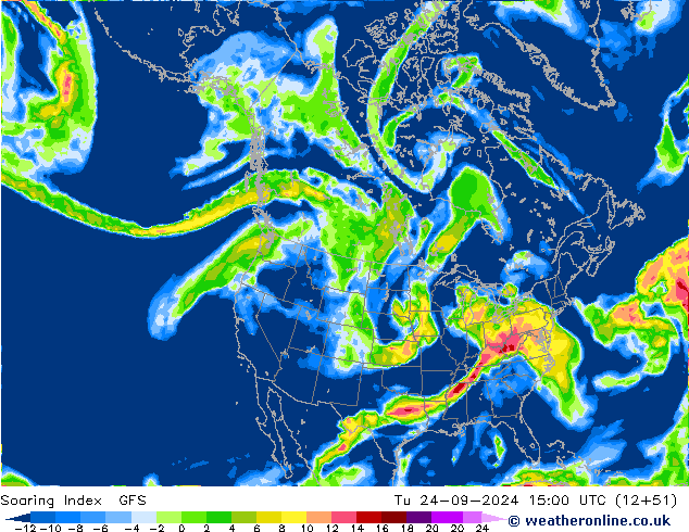 Soaring Index GFS Tu 24.09.2024 15 UTC