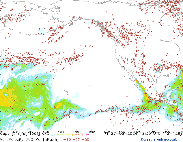 Cape GFS Fr 27.09.2024 18 UTC