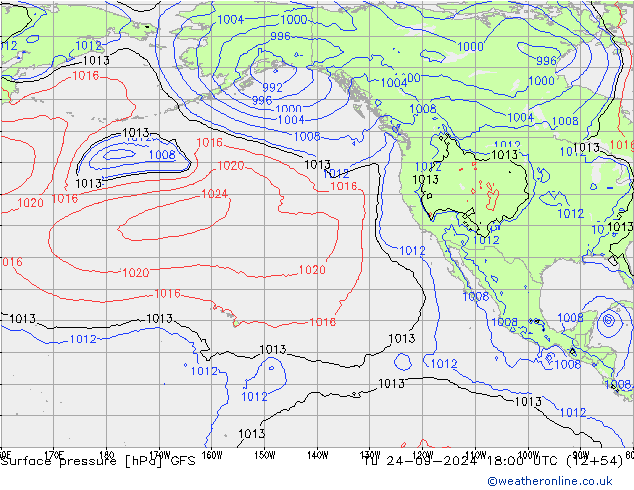 Luchtdruk (Grond) GFS di 24.09.2024 18 UTC