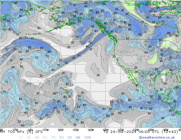 RV 700 hPa GFS di 24.09.2024 06 UTC