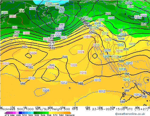 Thck 500-1000hPa GFS Mo 23.09.2024 15 UTC