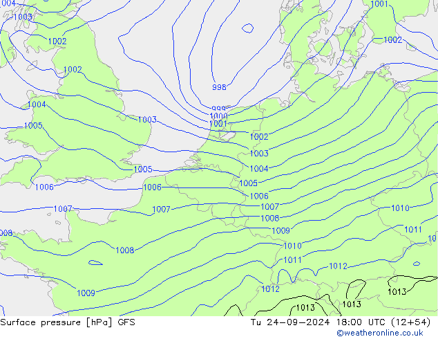 GFS: Tu 24.09.2024 18 UTC