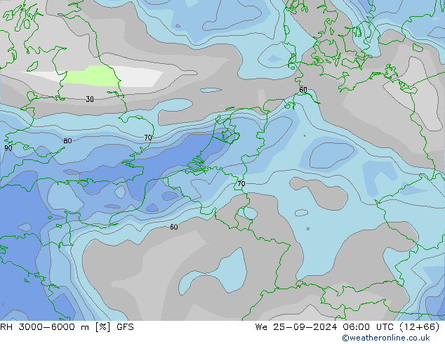 RV 3000-6000 m GFS wo 25.09.2024 06 UTC