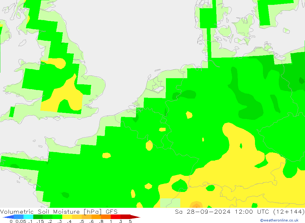 Wassergehalt GFS Sa 28.09.2024 12 UTC