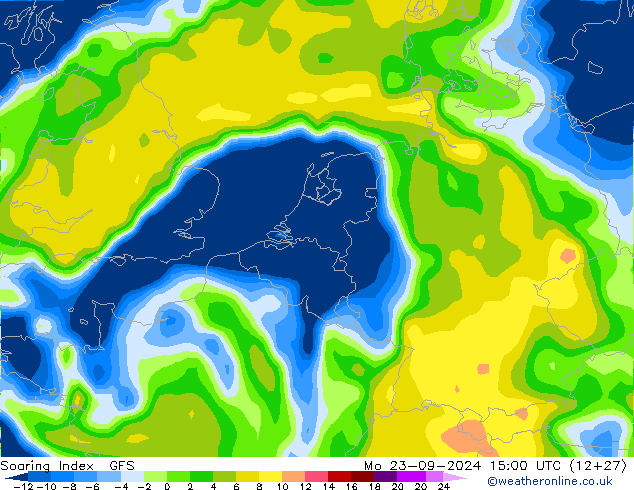 Soaring Index GFS Mo 23.09.2024 15 UTC