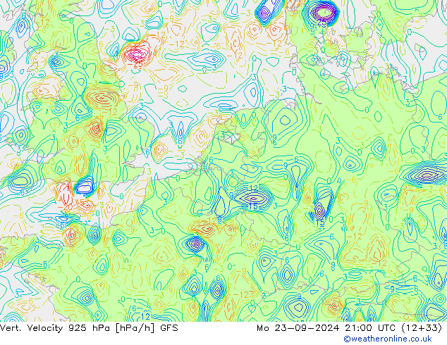 Vert. Velocity 925 hPa GFS Mo 23.09.2024 21 UTC