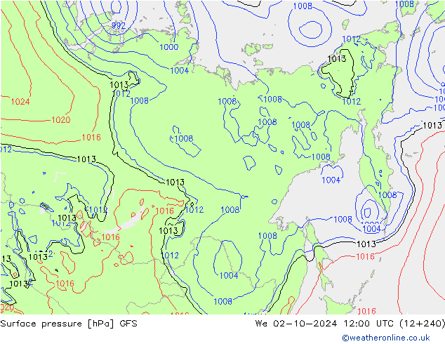 GFS: St 02.10.2024 12 UTC