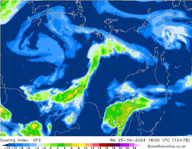 Soaring Index GFS  25.09.2024 18 UTC