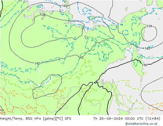 Z500/Regen(+SLP)/Z850 GFS do 26.09.2024 00 UTC