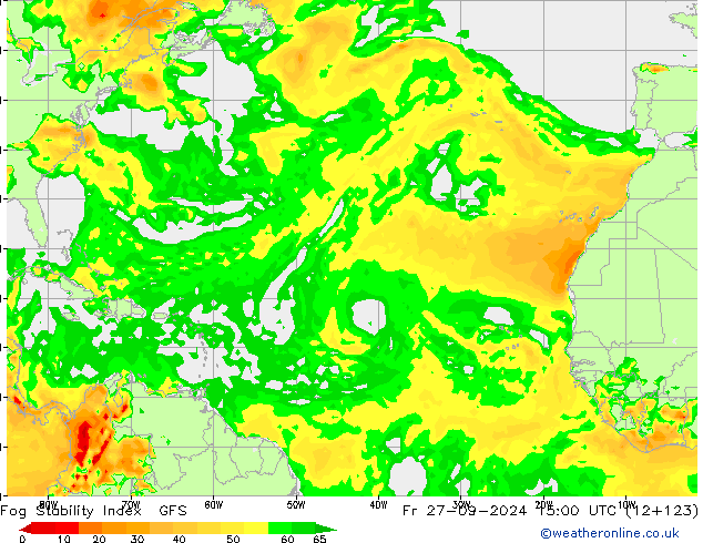 Fog Stability Index GFS Fr 27.09.2024 15 UTC