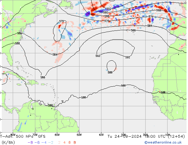 T-Adv. 500 hPa GFS mar 24.09.2024 18 UTC