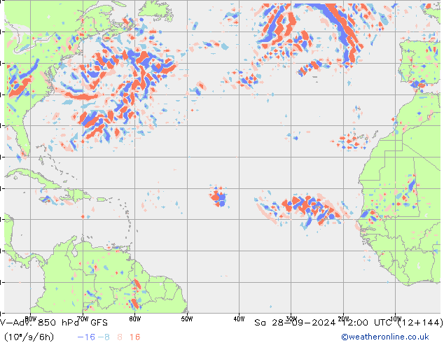 V-Adv. 850 hPa GFS so. 28.09.2024 12 UTC