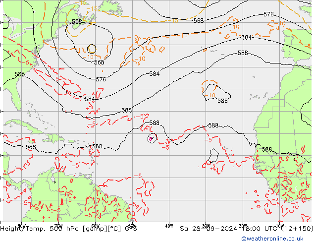 GFS: sam 28.09.2024 18 UTC