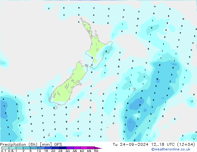 Z500/Rain (+SLP)/Z850 GFS mar 24.09.2024 18 UTC