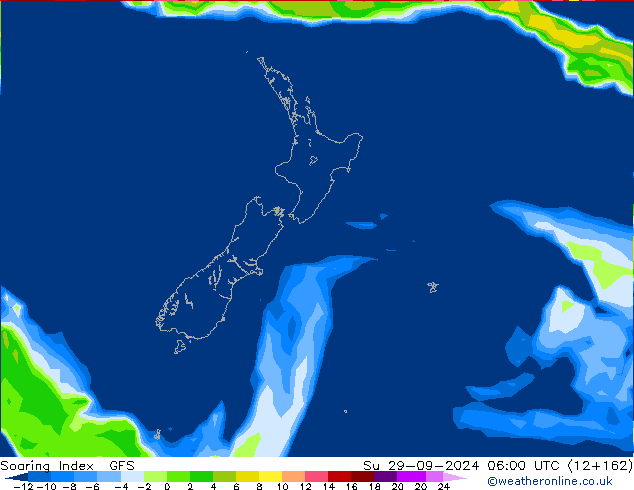 Soaring Index GFS nie. 29.09.2024 06 UTC