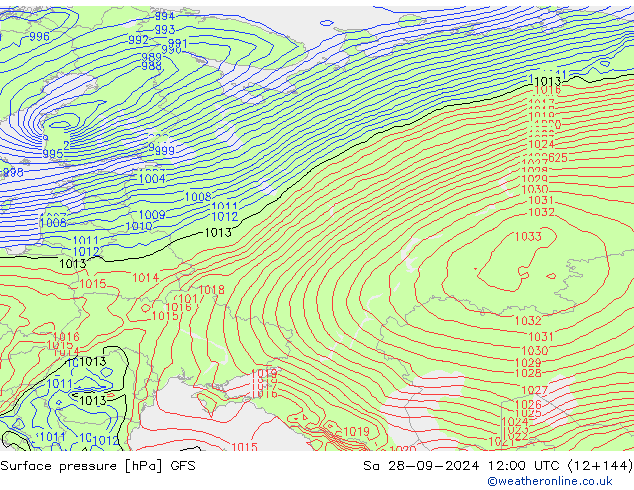 GFS: So 28.09.2024 12 UTC