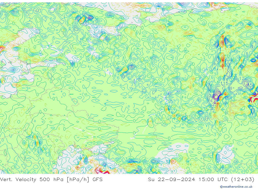 Vert. Velocity 500 hPa GFS Su 22.09.2024 15 UTC