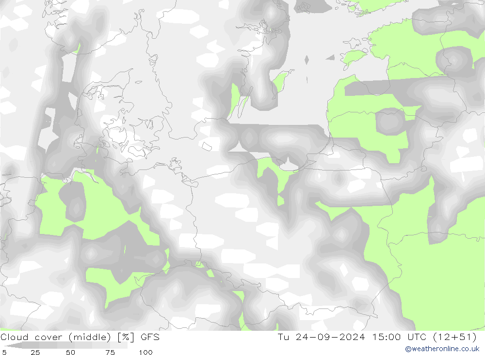 Nubi medie GFS mar 24.09.2024 15 UTC