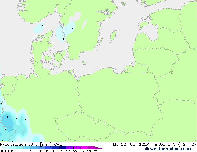 Z500/Regen(+SLP)/Z850 GFS ma 23.09.2024 00 UTC