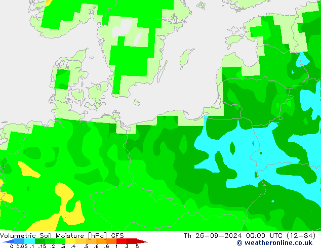 Wassergehalt GFS Do 26.09.2024 00 UTC