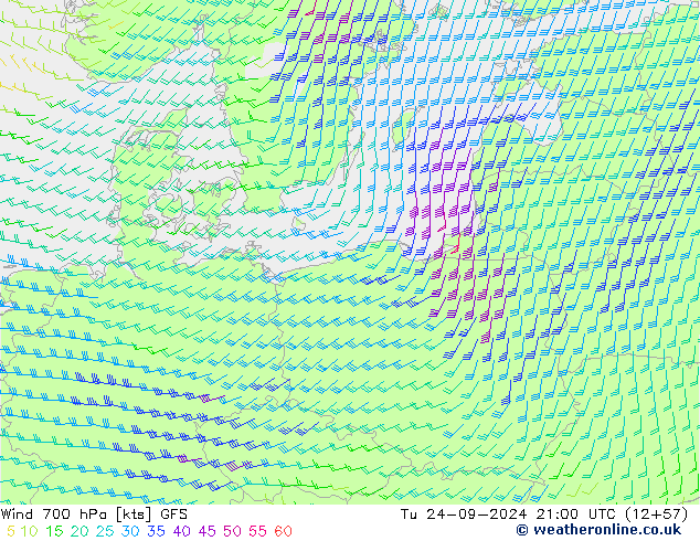 Vento 700 hPa GFS mar 24.09.2024 21 UTC