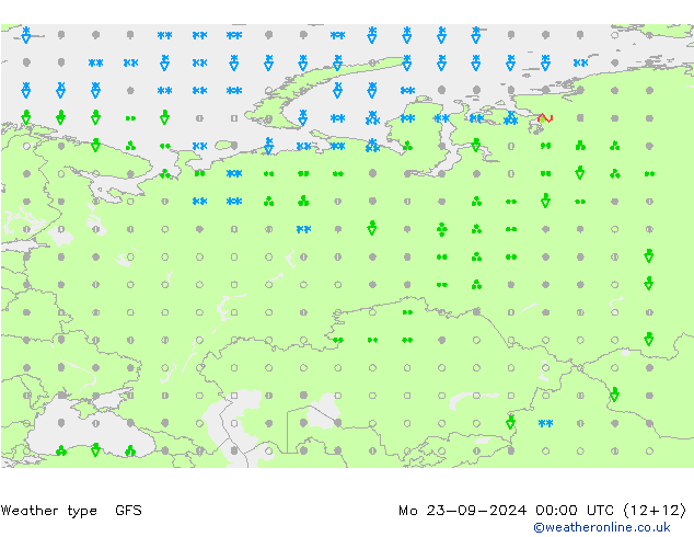 вид осадков GFS Сентябрь 2024