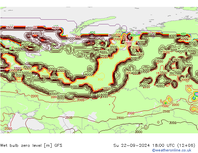 Wet bulb zero level GFS September 2024