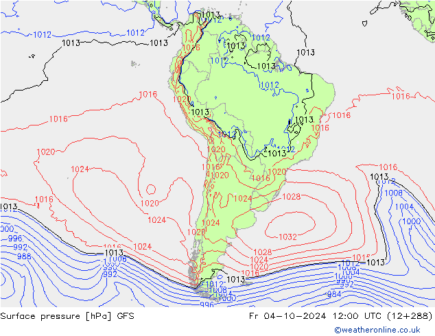 GFS: vie 04.10.2024 12 UTC