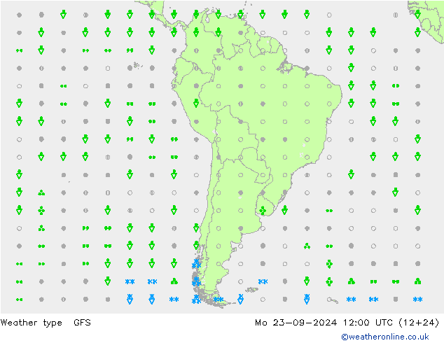 tipo de precipitação GFS Seg 23.09.2024 12 UTC