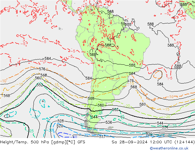 Z500/Rain (+SLP)/Z850 GFS So 28.09.2024 12 UTC