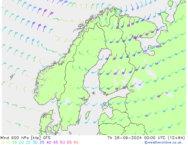  900 hPa GFS  26.09.2024 00 UTC