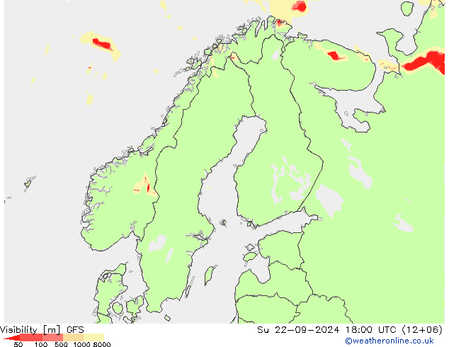 Visibilità GFS dom 22.09.2024 18 UTC