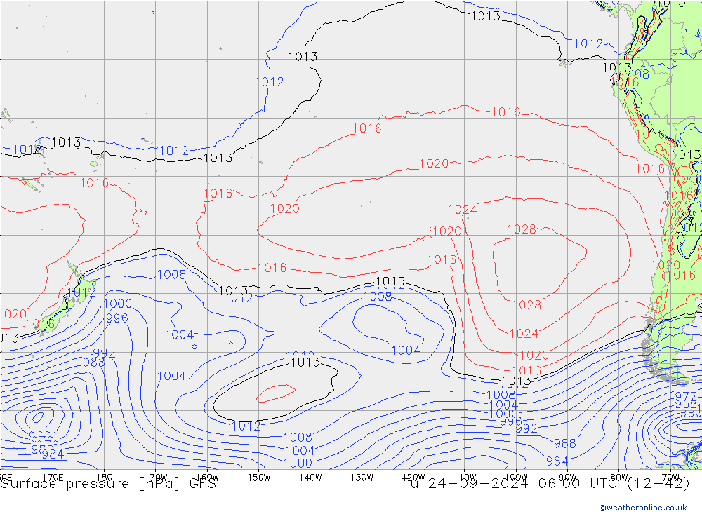 GFS: wto. 24.09.2024 06 UTC