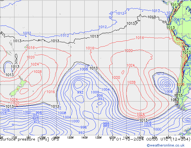 GFS: Tu 01.10.2024 00 UTC