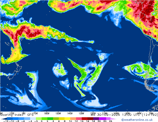 Soaring Index GFS Mo 30.09.2024 12 UTC