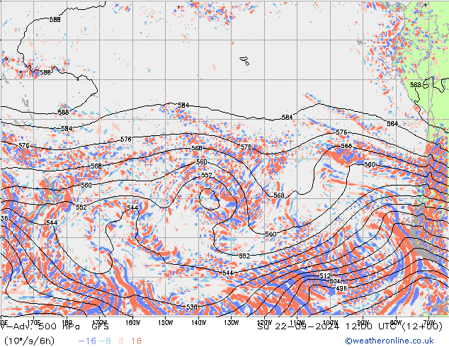 V-Adv. 500 hPa GFS Su 22.09.2024 12 UTC