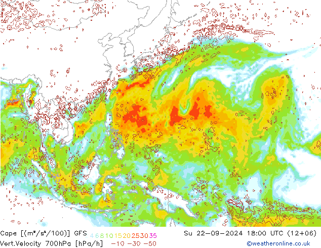 Cape GFS So 22.09.2024 18 UTC