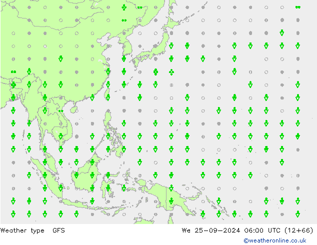 Weermodel GFS wo 25.09.2024 06 UTC