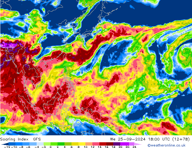 Soaring Index GFS We 25.09.2024 18 UTC